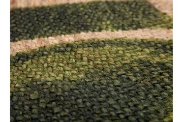 Byner Matte med Monsteramotiv Rund 140 cm - Beige - Tekstiler & tepper - Teppe & matte - Moderne matte - Sisaltepper