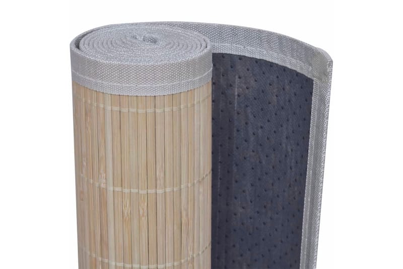 Firkantet Natural Bambus Teppe 120 x 180 cm - Beige - Jutematter & hampematter - Sisaltepper
