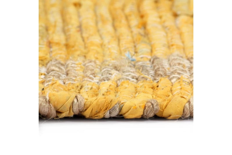 Håndlaget teppe jute gul 120x180 cm - Gul - Jutematter & hampematter - Sisaltepper