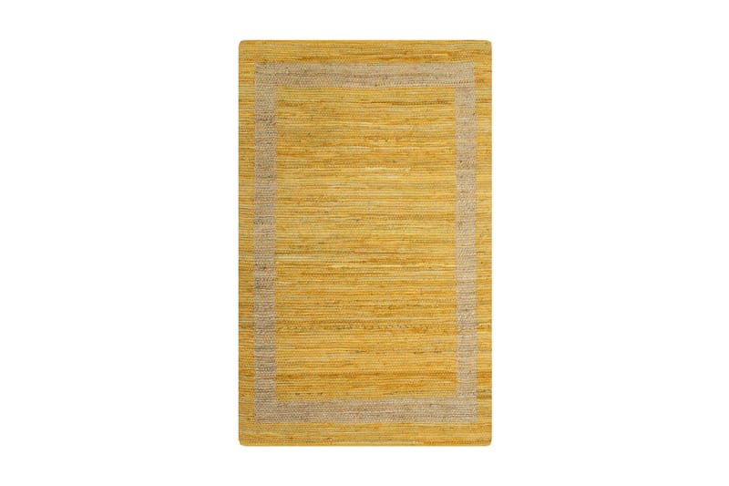 Håndlaget teppe jute gul 160x230 cm - Gul - Jutematter & hampematter - Sisaltepper