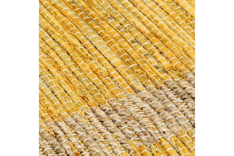 Håndlaget teppe jute gul 160x230 cm - Gul - Jutematter & hampematter - Sisaltepper