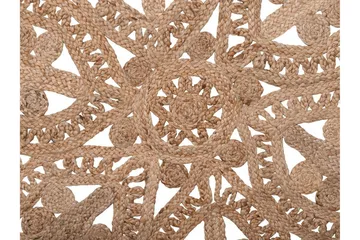 Meckley Matte Flatvevd Rund 120 cm - Beige - Tekstiler & tepper - Teppe & matte - Moderne matte - Sisaltepper