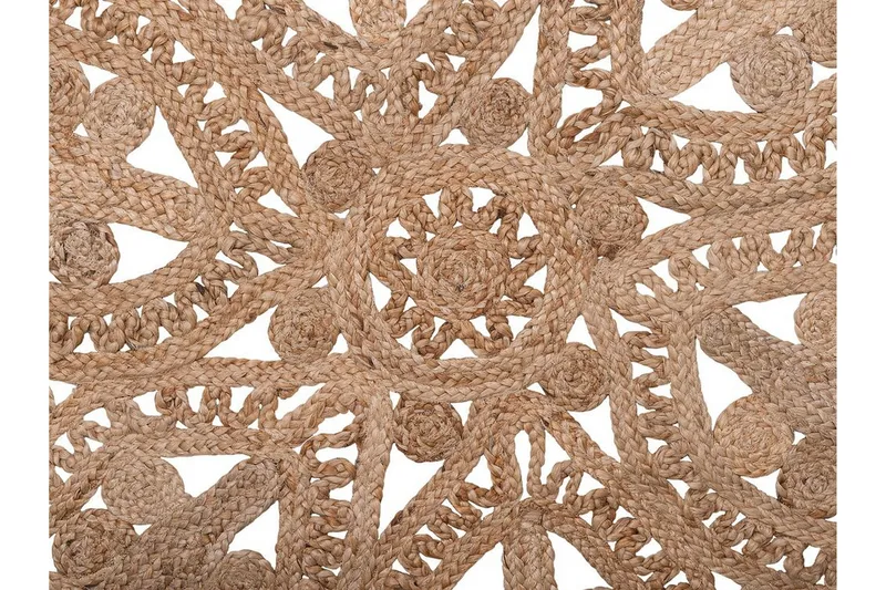 Meckley Matte Flatvevd Rund 120 cm - Beige - Tekstiler & tepper - Teppe & matte - Moderne matte - Sisaltepper