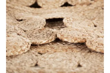 Szypowski Matte Flatvevd Rund 120 cm - Beige - Tekstiler & tepper - Teppe & matte - Moderne matte - Sisaltepper