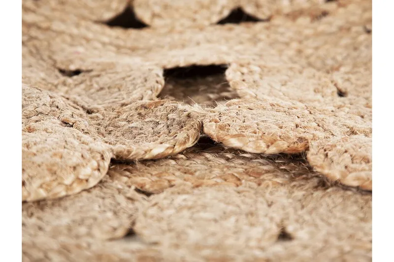 Szypowski Matte Flatvevd Rund 120 cm - Beige - Tekstiler & tepper - Teppe & matte - Moderne matte - Sisaltepper