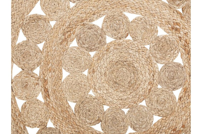 Szypowski Matte Flatvevd Rund 120 cm - Beige - Tekstiler & tepper - Teppe & matte - Moderne matte - Sisaltepper