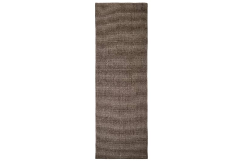 Teppe naturlig sisal 66x200 cm brun - Brun - Jutematter & hampematter - Sisaltepper