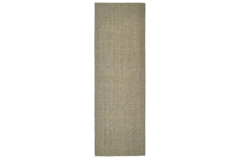 Teppe naturlig sisal 66x200 cm gråbrun - Taupe - Jutematter & hampematter - Sisaltepper