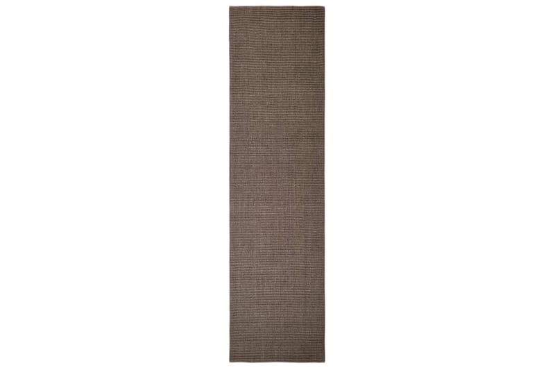 Teppe naturlig sisal 66x250 cm brun - Brun - Sisaltepper - Jutematter & hampematter