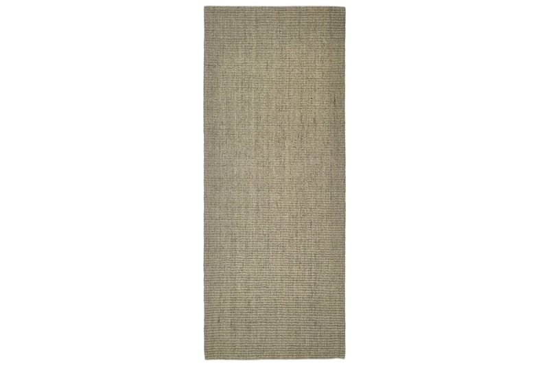 Teppe naturlig sisal 80x200 cm gråbrun - Taupe - Jutematter & hampematter - Sisaltepper