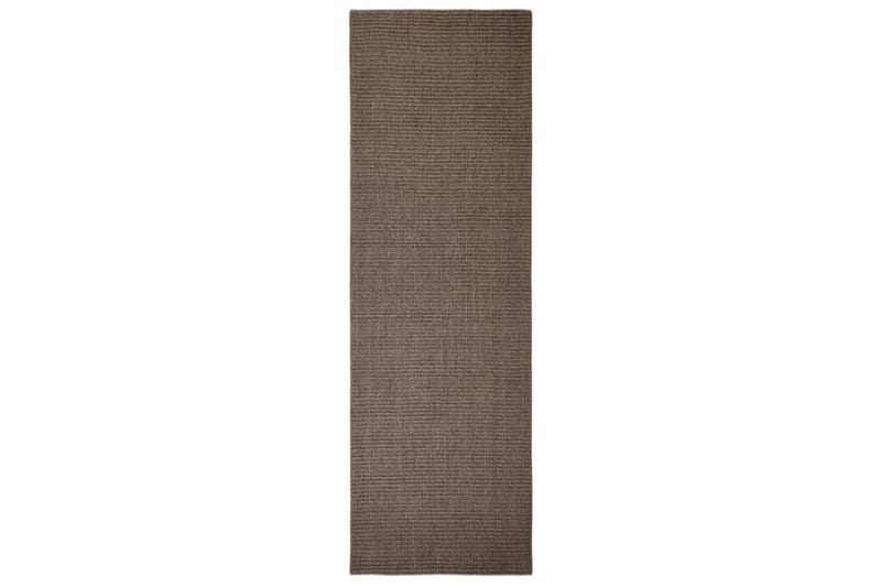 Teppe naturlig sisal 80x250 cm brun - Brun - Jutematter & hampematter - Sisaltepper