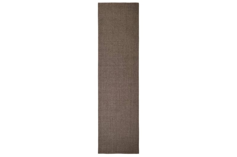 Teppe naturlig sisal 80x300 cm brun - Brun - Jutematter & hampematter - Sisaltepper