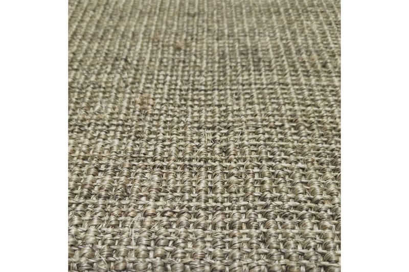Teppe naturlig sisal 80x300 cm gråbrun - Taupe - Jutematter & hampematter - Sisaltepper