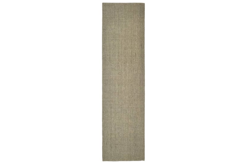 Teppe naturlig sisal 80x300 cm gråbrun - Taupe - Jutematter & hampematter - Sisaltepper