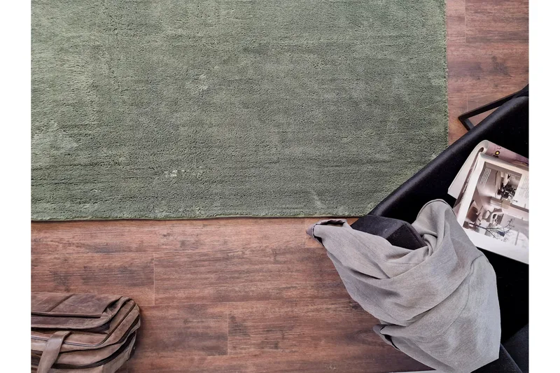 Soft Wiltonteppe 80x230 cm Oval - Smaragdgrønn - Tekstiler & tepper - Teppe & matte - Moderne matte - Wiltontepper