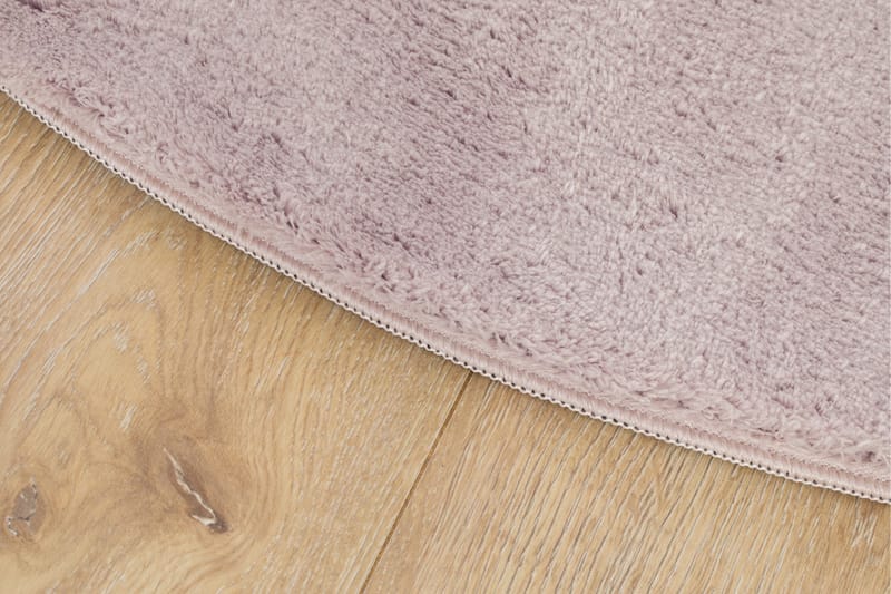 Softina Wiltonteppe 160 cm Rund - Rosa - Tekstiler & tepper - Teppe & matte - Moderne matte - Friezematte