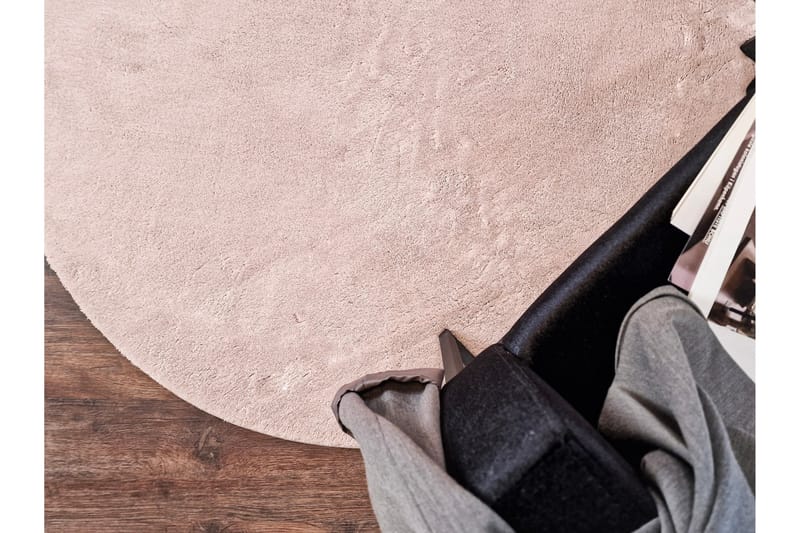 Softina Wiltonteppe 160 cm Rund - Rosa - Tekstiler & tepper - Teppe & matte - Moderne matte - Friezematte