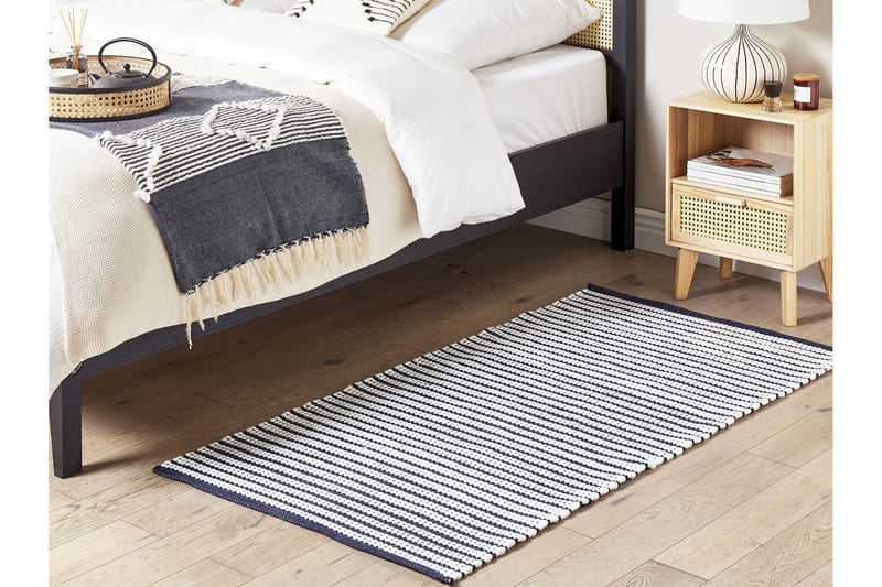 Sofulu Ryeteppe 80x150 cm - Hvit - Tekstiler & tepper - Teppe & matte - Moderne matte - Bomullsmatter