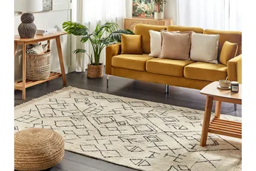 Somek Bomullsteppe 160x230 cm - Beige - Tekstiler & tepper - Teppe & matte - Moderne matte - Bomullsmatter