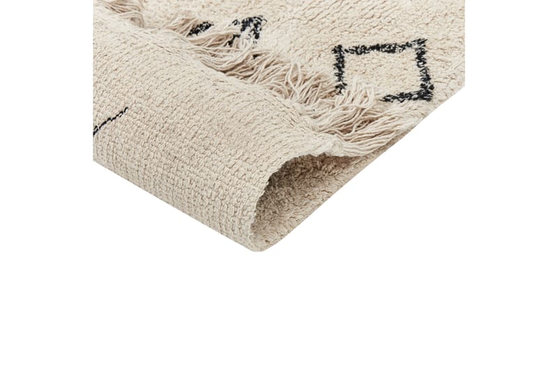 Somek Bomullsteppe 160x230 cm - Beige - Tekstiler & tepper - Teppe & matte - Moderne matte - Bomullsmatter