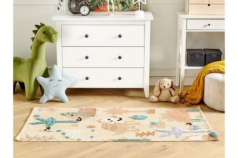 Stabat Bomullsteppe 80x150 cm - Oransje - Tekstiler & tepper - Teppe & matte - Moderne matte - Bomullsmatter