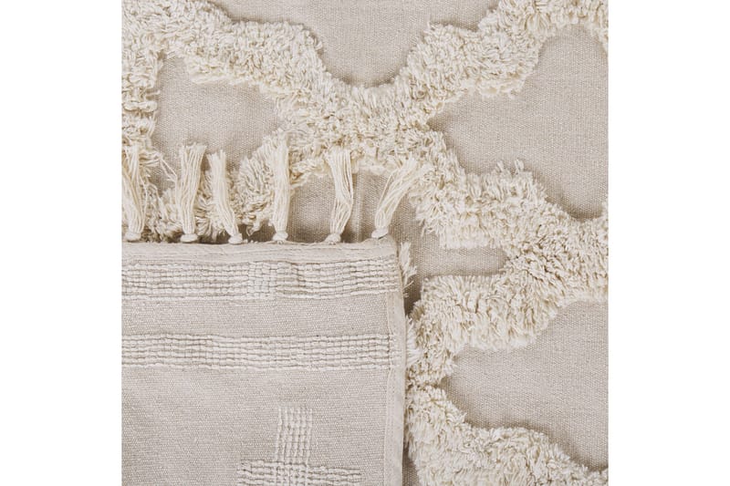 Suluova Bomullsteppe 80x150 cm - Beige - Tekstiler & tepper - Teppe & matte - Moderne matte - Bomullsmatter