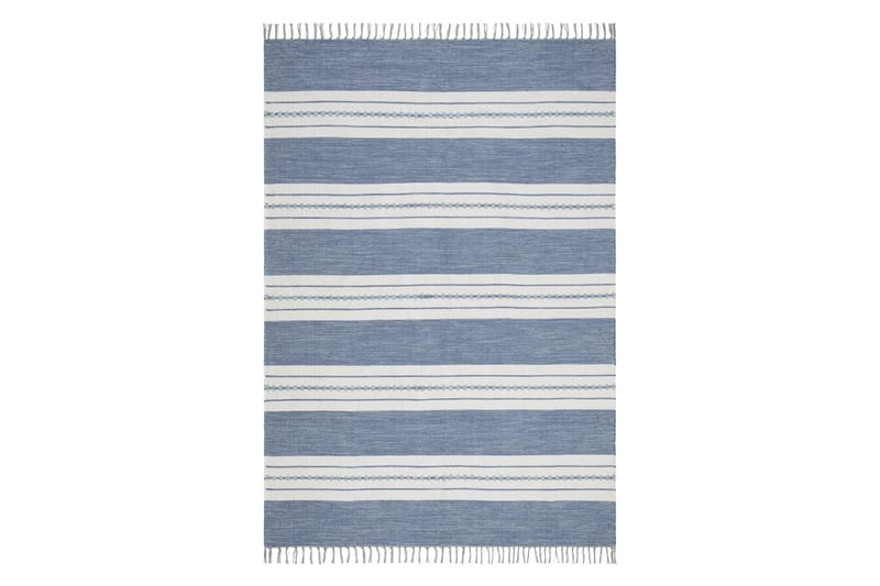Sund Bomullsteppe 200x300 cm Rektangulær, Blå