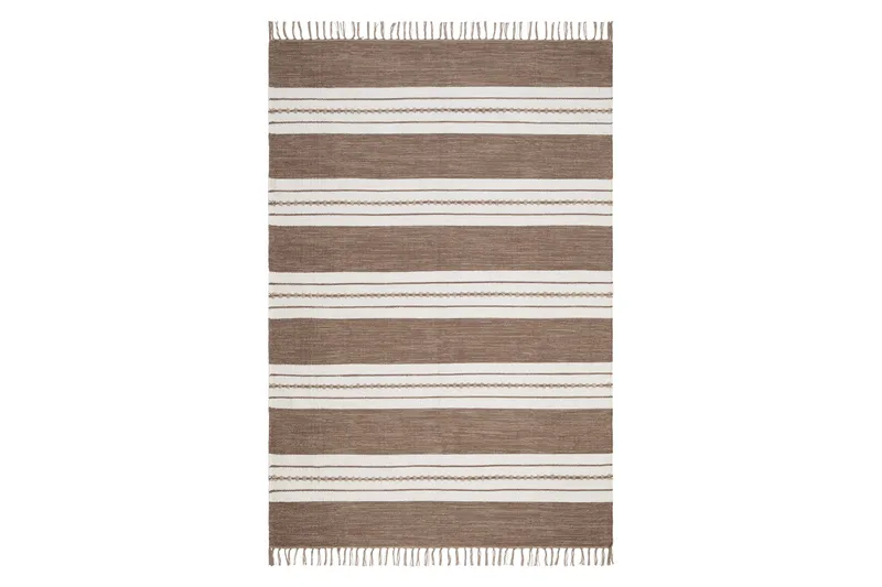 Sund Bomullsteppe 200x300 cm Rektangulær, Mørkbeige