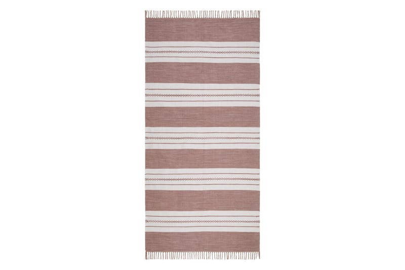 Sund Bomullsteppe 75x220 cm Oval, Rosa