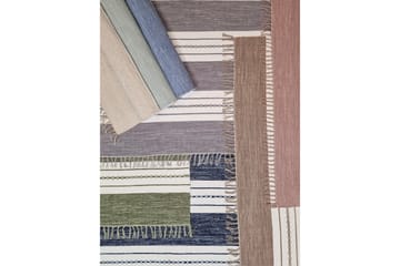 Sund Bomullsteppe 75x280 cm Oval - Mørkbeige - Tekstiler & tepper - Teppe & matte - Moderne matte - Bomullsmatter