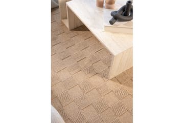 Sydney Ullteppe 200x200 cm - Beige - Tekstiler & tepper - Teppe & matte - Moderne matte - Ullteppe