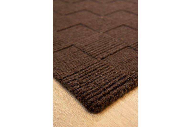 Sydney Ullteppe 200x200 cm - Brun - Tekstiler & tepper - Teppe & matte - Moderne matte - Ullteppe