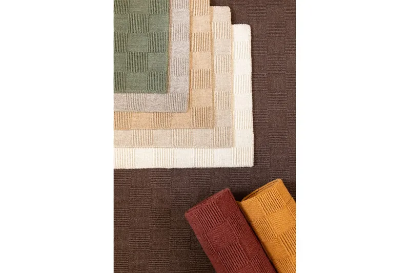 Sydney Ullteppe 200x200 cm - Oransje - Tekstiler & tepper - Teppe & matte - Moderne matte - Ullteppe