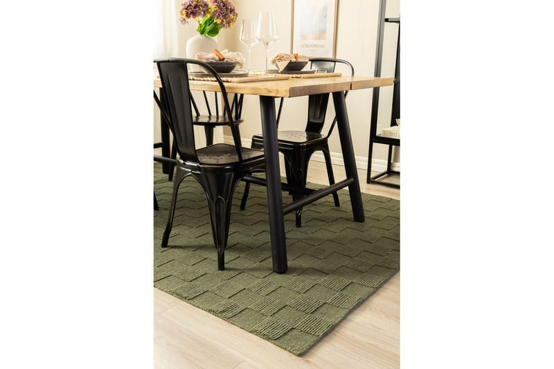 Sydney Ullteppe 200x300 cm - Grønn - Tekstiler & tepper - Teppe & matte - Moderne matte - Ullteppe