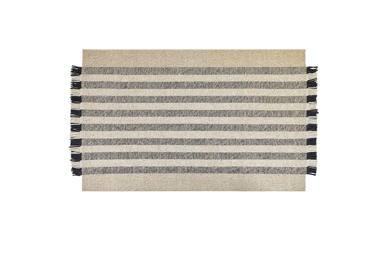 Tacettin Ullteppe 140x200 cm, Svart/hvit