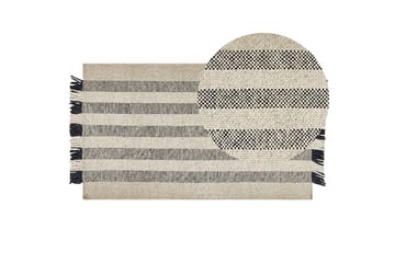 Tacettin Ullteppe 80x150 cm - Svart/hvit - Tekstiler & tepper - Teppe & matte - Moderne matte - Ullteppe