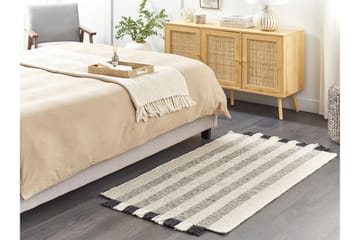 Tacettin Ullteppe 80x150 cm - Svart/hvit - Tekstiler & tepper - Teppe & matte - Moderne matte - Ullteppe