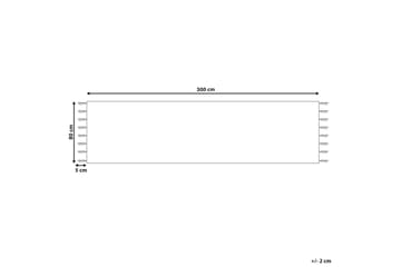 Talpur Gangmatte 80x300 cm - Gul - Tekstiler & tepper - Teppe & matte - Moderne matte - Jutematter & hampematter