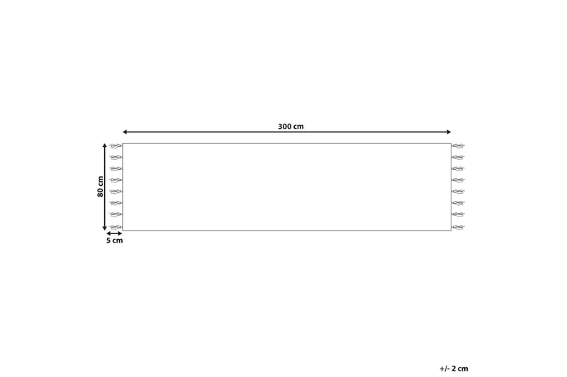 Talpur Gangmatte 80x300 cm - Gul - Tekstiler & tepper - Teppe & matte - Moderne matte - Jutematter & hampematter