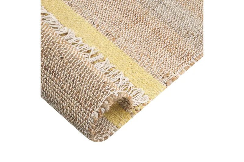 Talpur Gangmatte 80x300 cm - Gul - Tekstiler & tepper - Teppe & matte - Moderne matte - Jutematter & hampematter