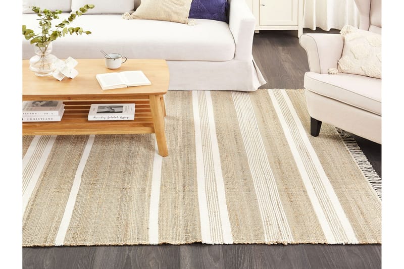 Talpur Juteteppe 160x230 cm - Beige - Tekstiler & tepper - Teppe & matte - Moderne matte - Jutematter & hampematter