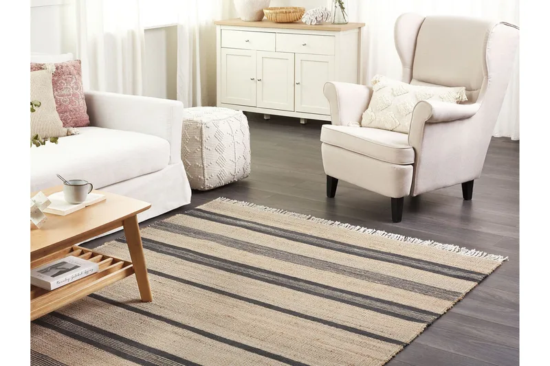 Talpur Juteteppe 160x230 cm - Beige - Tekstiler & tepper - Teppe & matte - Moderne matte - Jutematter & hampematter