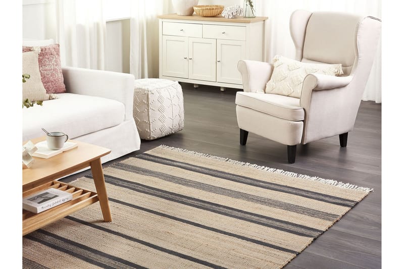 Talpur Juteteppe 160x230 cm - Beige - Tekstiler & tepper - Teppe & matte - Moderne matte - Jutematter & hampematter