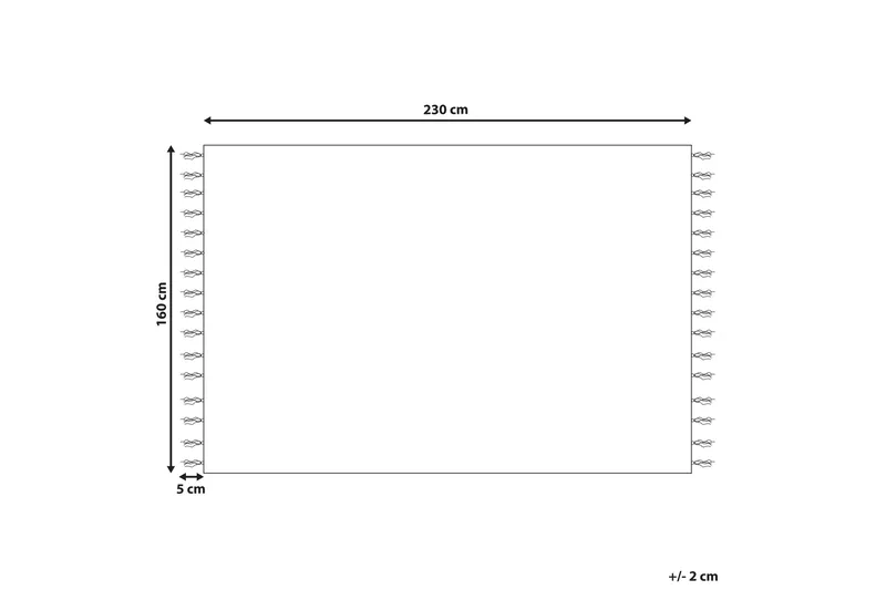 Talpur Juteteppe 160x230 cm - Gul - Tekstiler & tepper - Teppe & matte - Moderne matte - Jutematter & hampematter