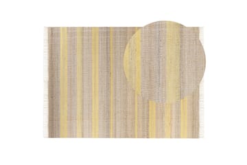 Talpur Juteteppe 160x230 cm - Gul - Tekstiler & tepper - Teppe & matte - Moderne matte - Jutematter & hampematter