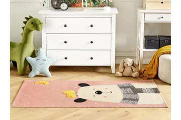 Tapak Bomullsteppe 80x150 cm - Rosa - Tekstiler & tepper - Teppe & matte - Moderne matte - Bomullsmatter