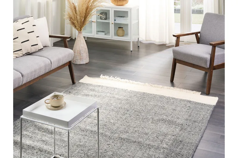 Tatlisu Ullteppe 140x200 cm - Grå - Tekstiler & tepper - Teppe & matte - Moderne matte - Ullteppe