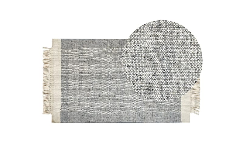 Tatlisu Ullteppe 80x150 cm - Grå - Tekstiler & tepper - Teppe & matte - Moderne matte - Ullteppe
