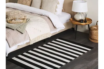 Tavas Ryeteppe 80x150 cm - Svart/hvit - Tekstiler & tepper - Teppe & matte - Utendørs tepper - Balkongmatte & terassmatte