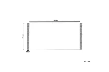 Tekeler Ullteppe 80x150 cm - Grå - Tekstiler & tepper - Teppe & matte - Moderne matte - Ullteppe